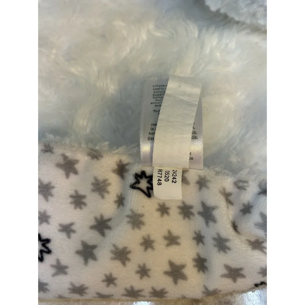 Carters Just‎ One You White Sheep Lovey Soft Security Blanket Reversible VGUC